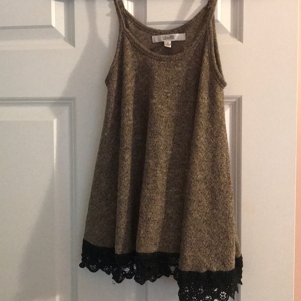 Sweater spaghetti strap shirt